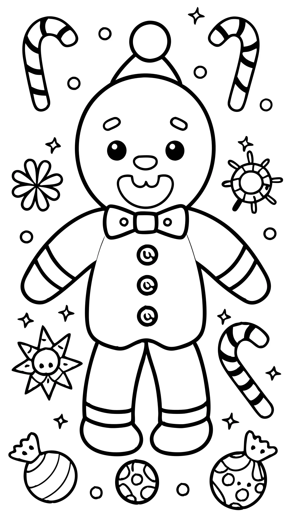 Páginas para colorear de Gingerbread Man